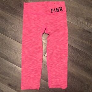 Pink cropped tights